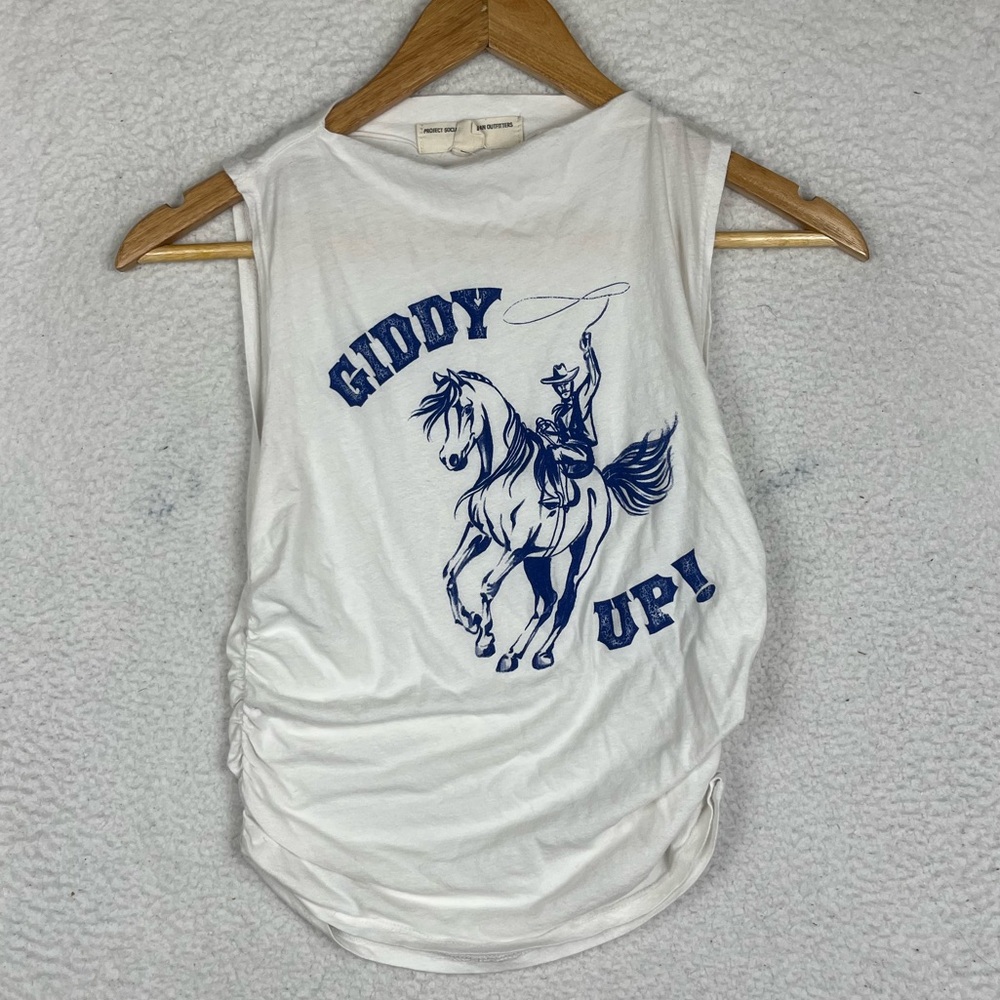 Urban outfitters western graphic muscle tank top